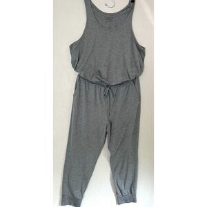 Patagonia Seabrook Jumpsuit Womens L Plume Gray Sleeveless Jogger Romper Travel‎